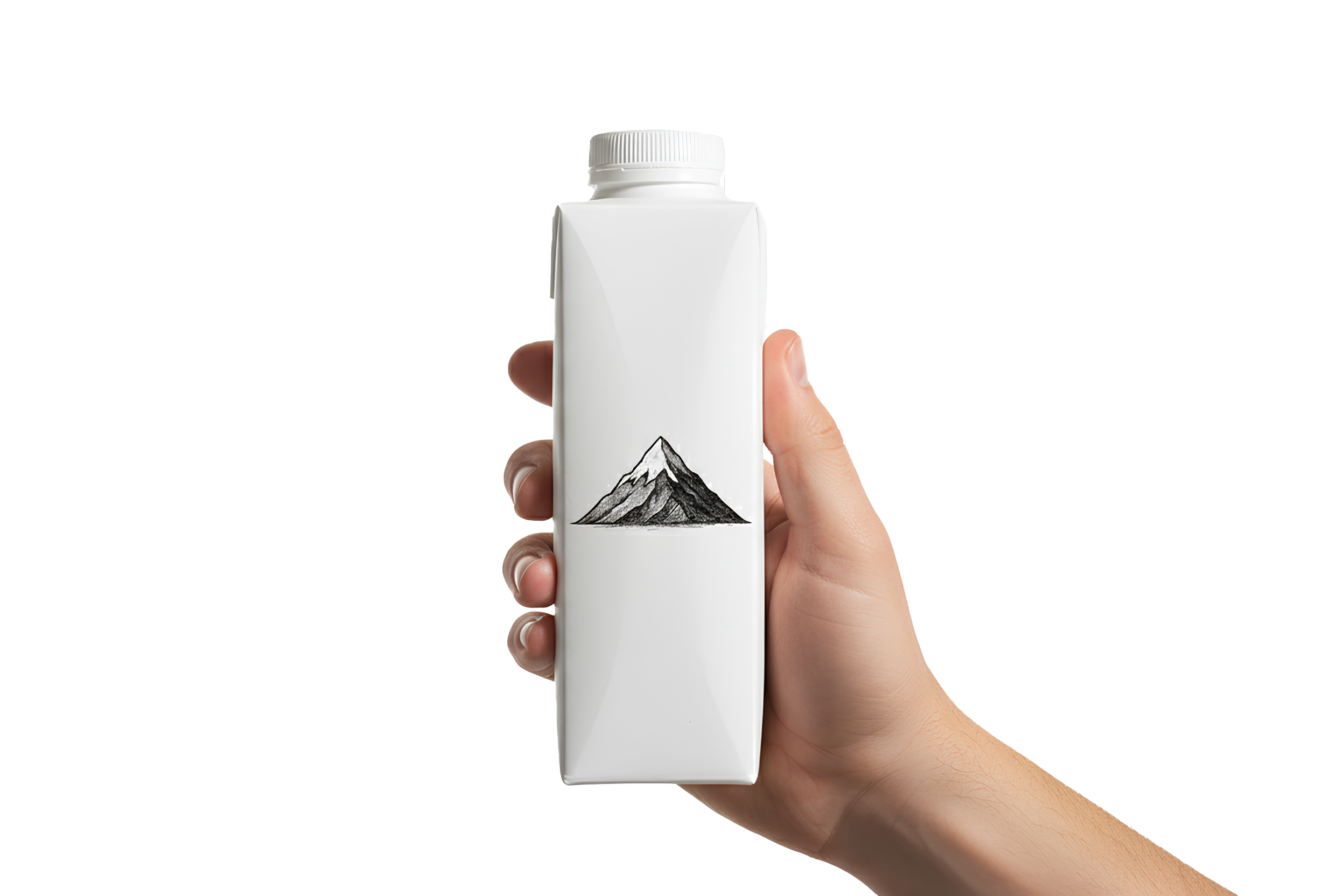Bouteille Studio Eiger tenue en main